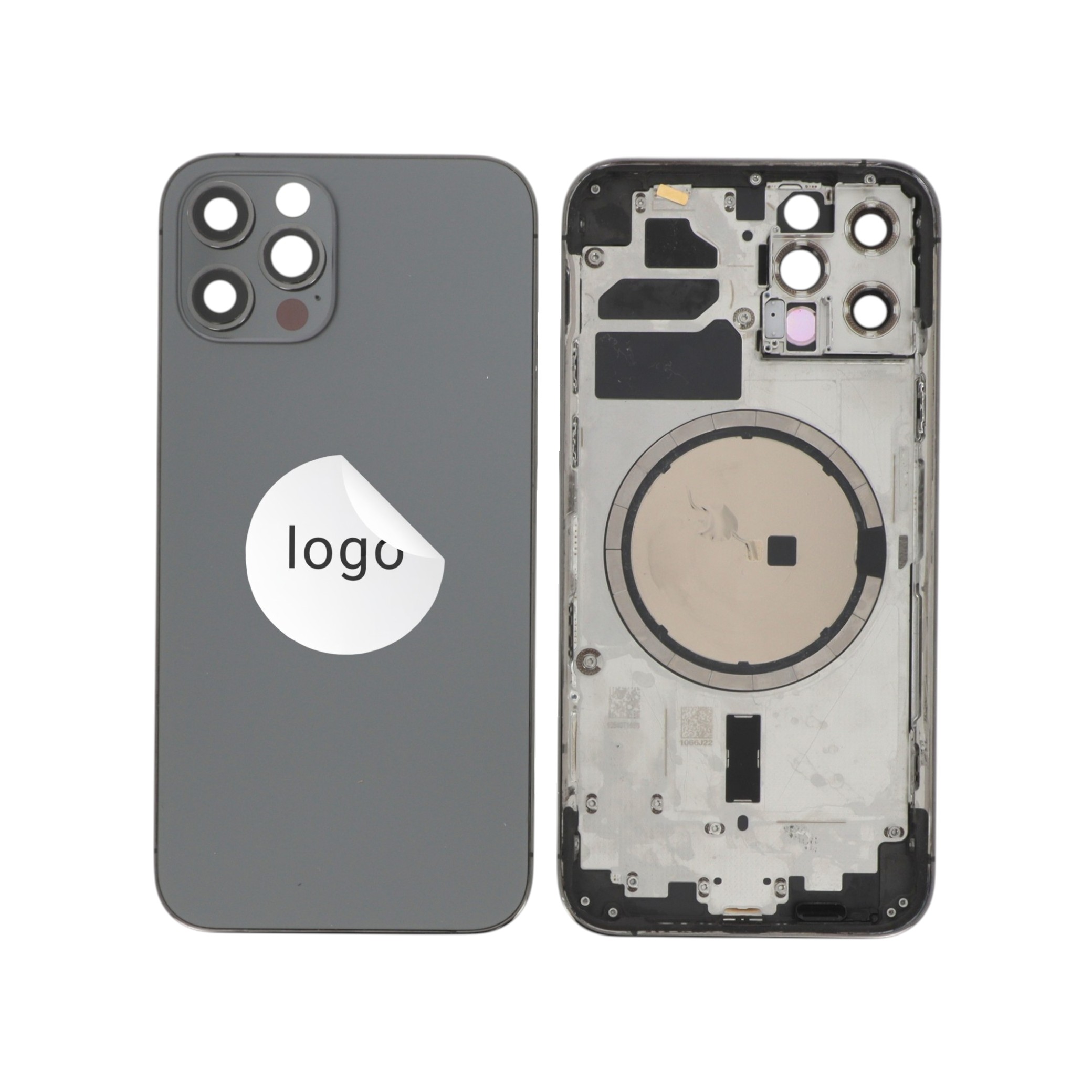 Sticlă capac spate Graphite iPhone 12 Pro OEM Pulled Grade A
