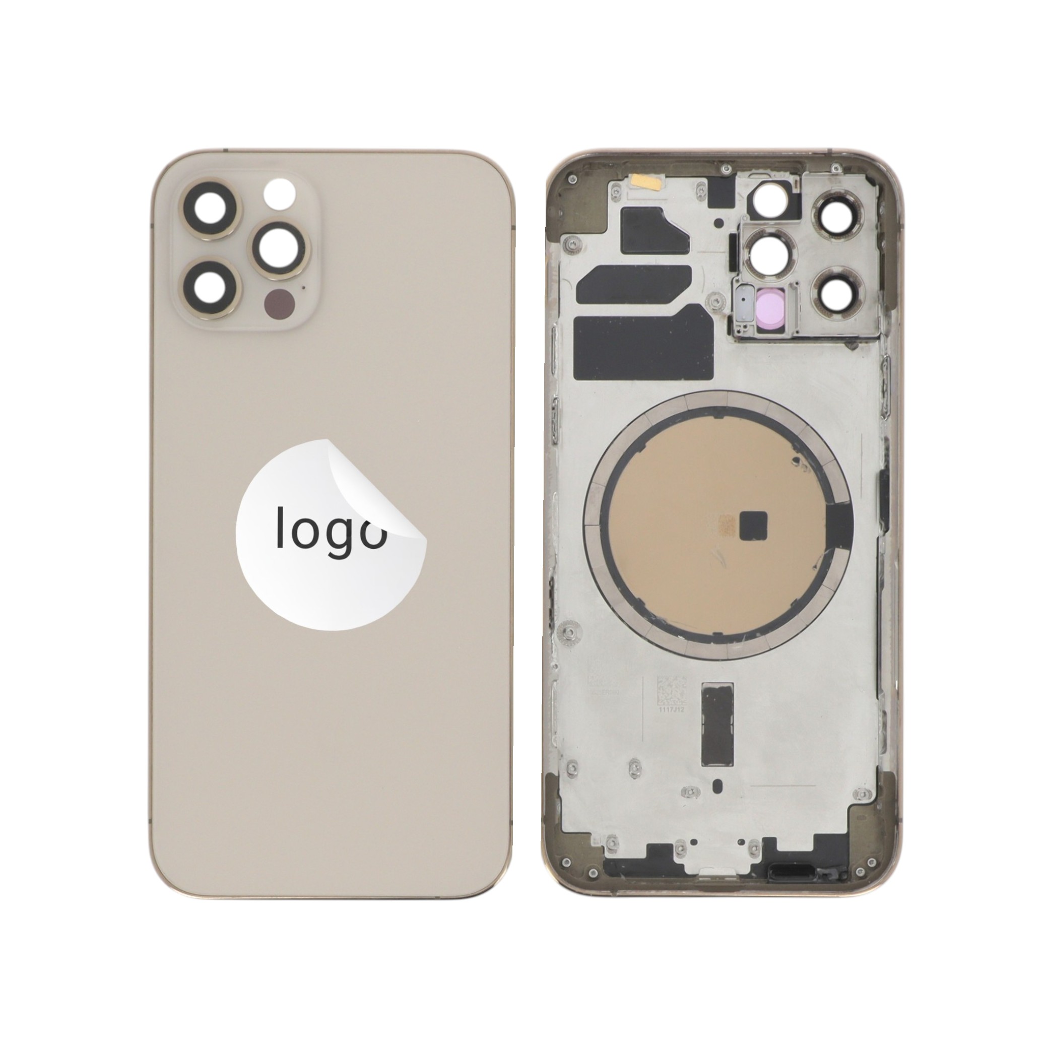 Sticlă capac spate Gold iPhone 12 Pro OEM Pulled Grade A