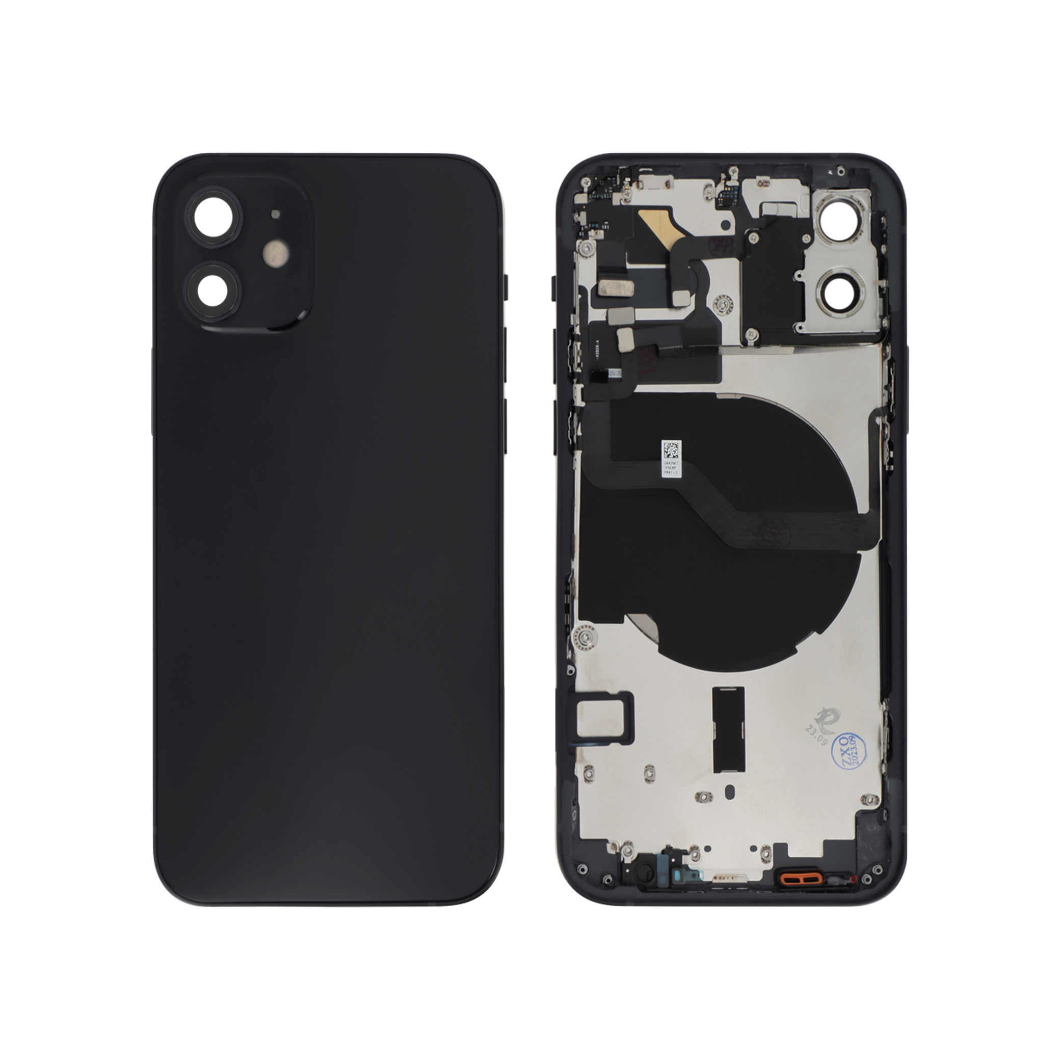 Carcasă completă Complet Black iPhone 12 fara logo