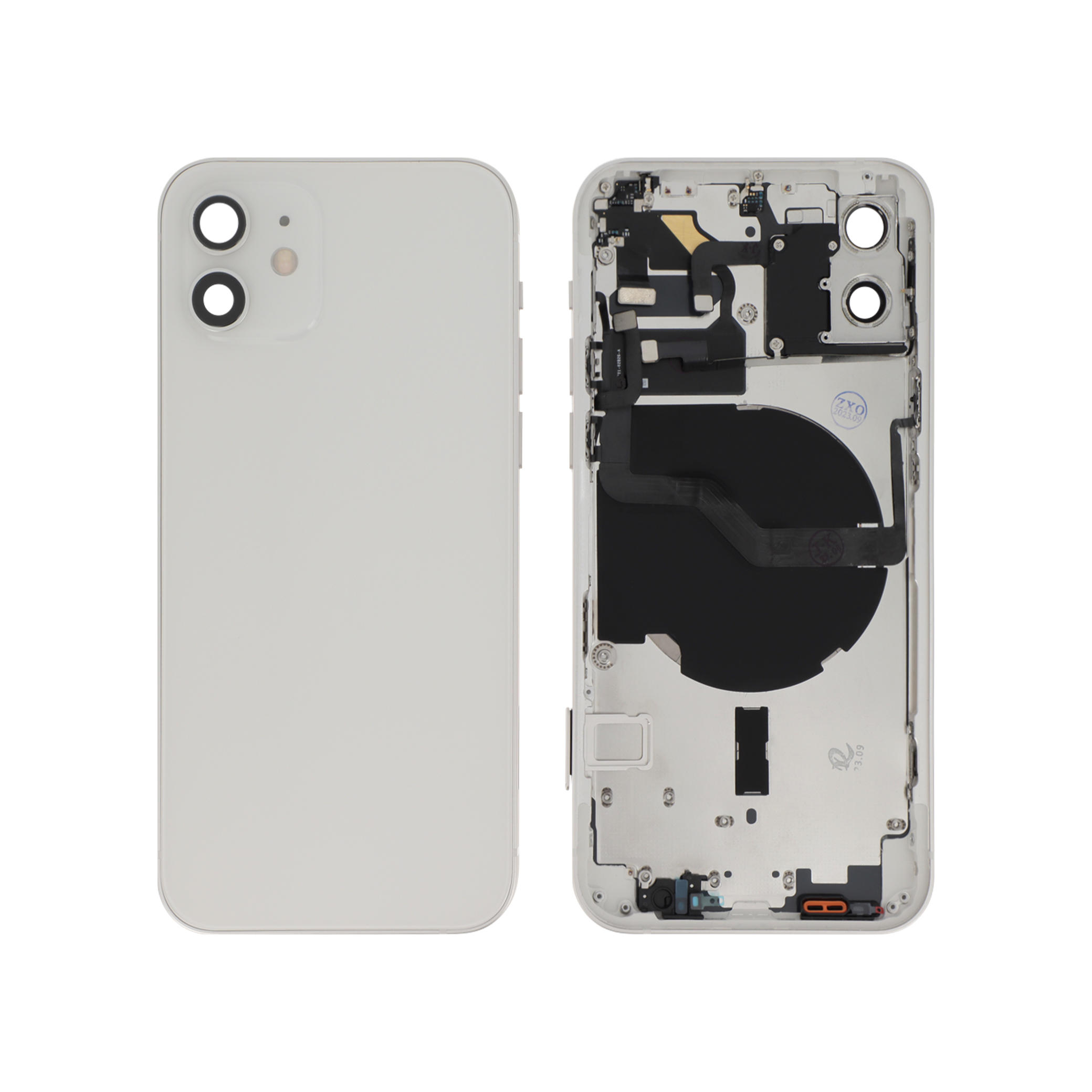 Carcasă completă Full alb compatibil iPhone 12 fara logo