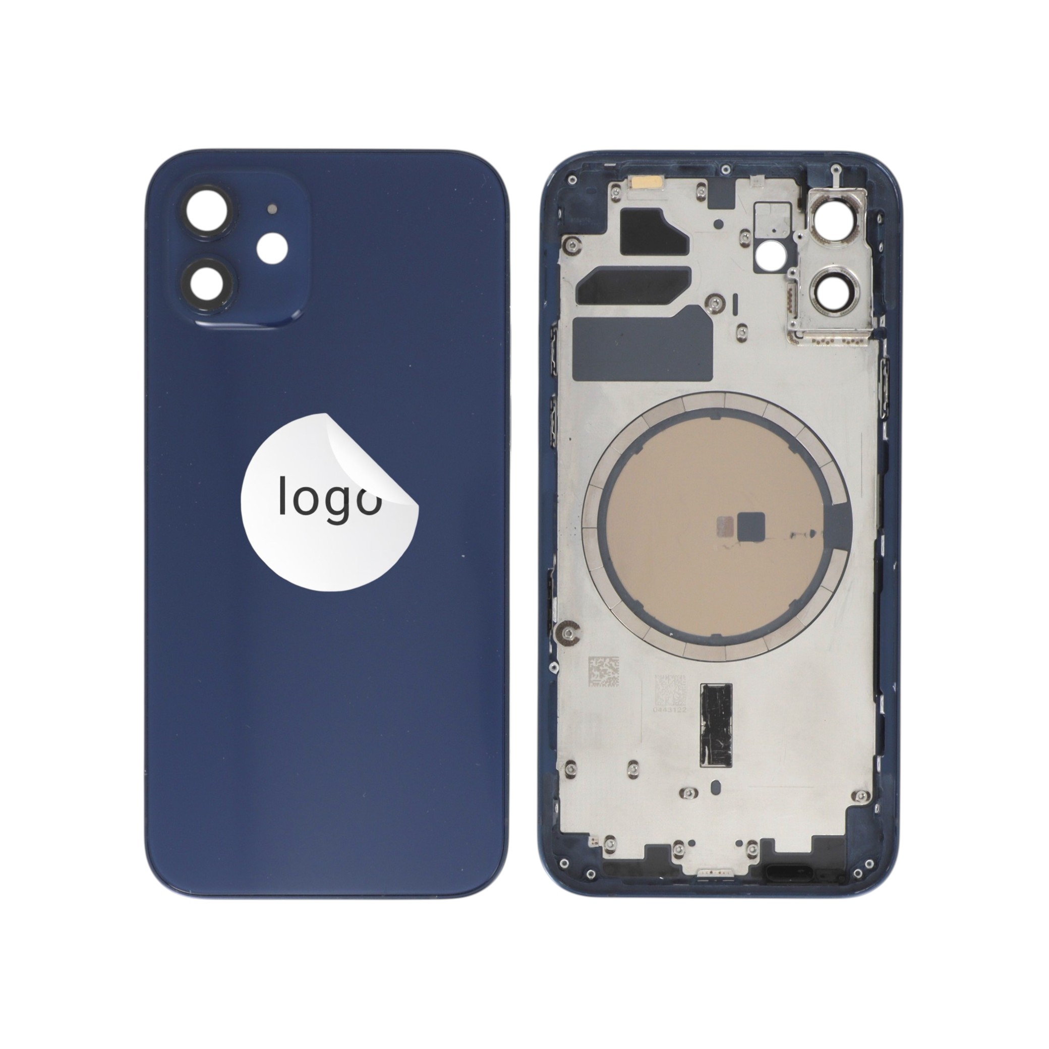 Sticlă capac spate Albastru iPhone 12 OEM Pulled Grad A