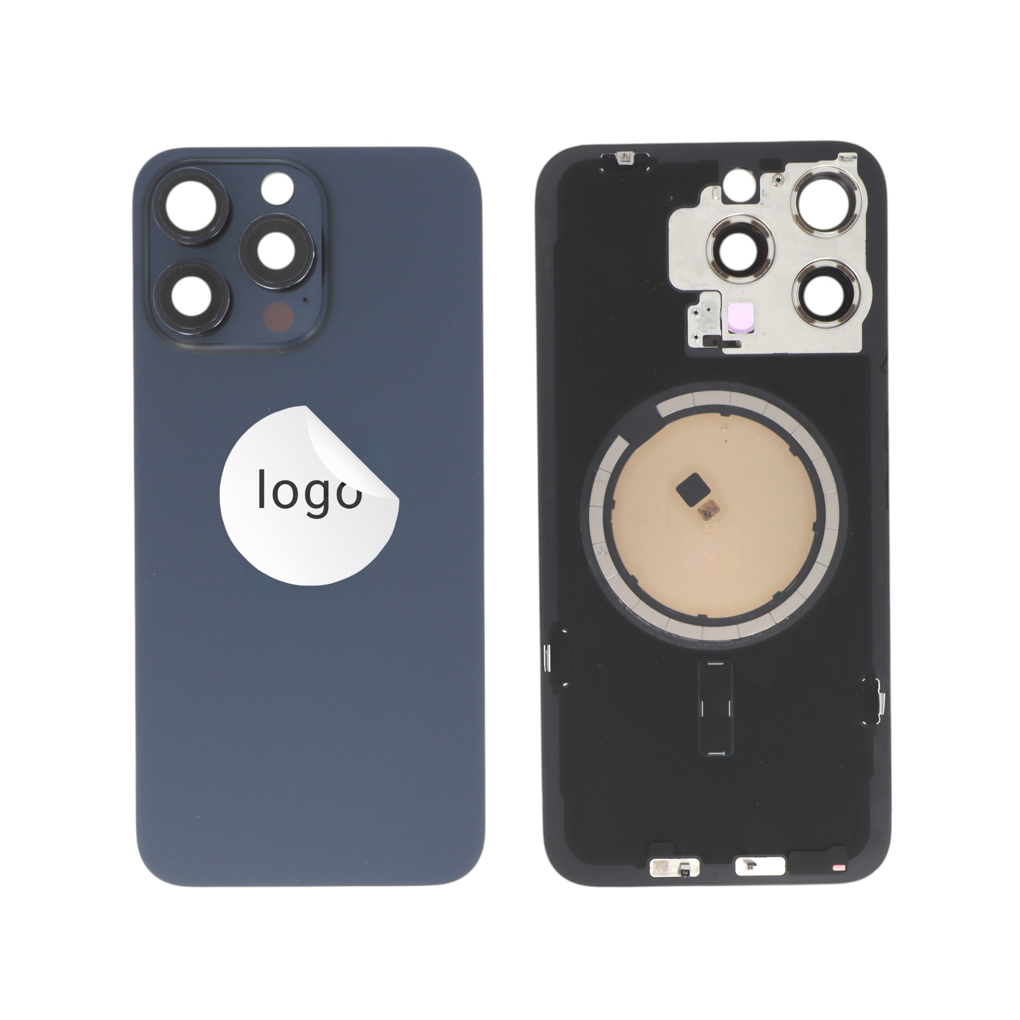 Capac spate iPhone 15 Pro Max Blue Titanium OEM Pulled Grad C