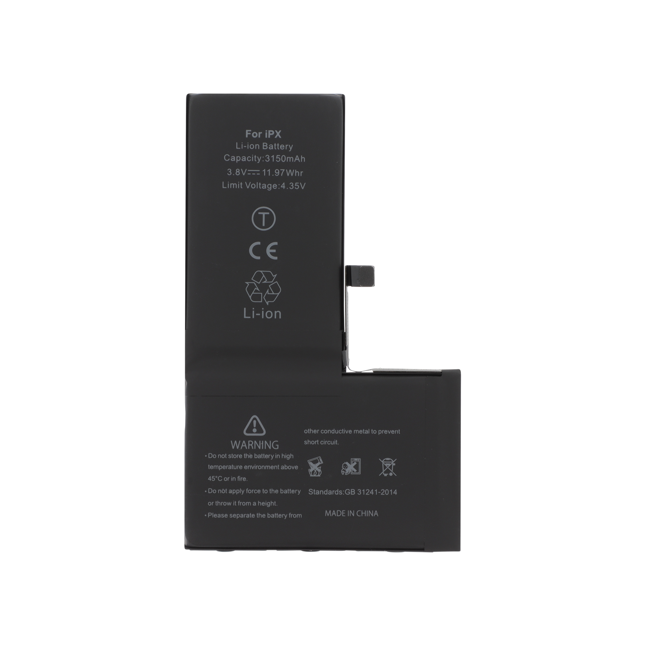 Baterie High Capacity cu chip TI iPhone X