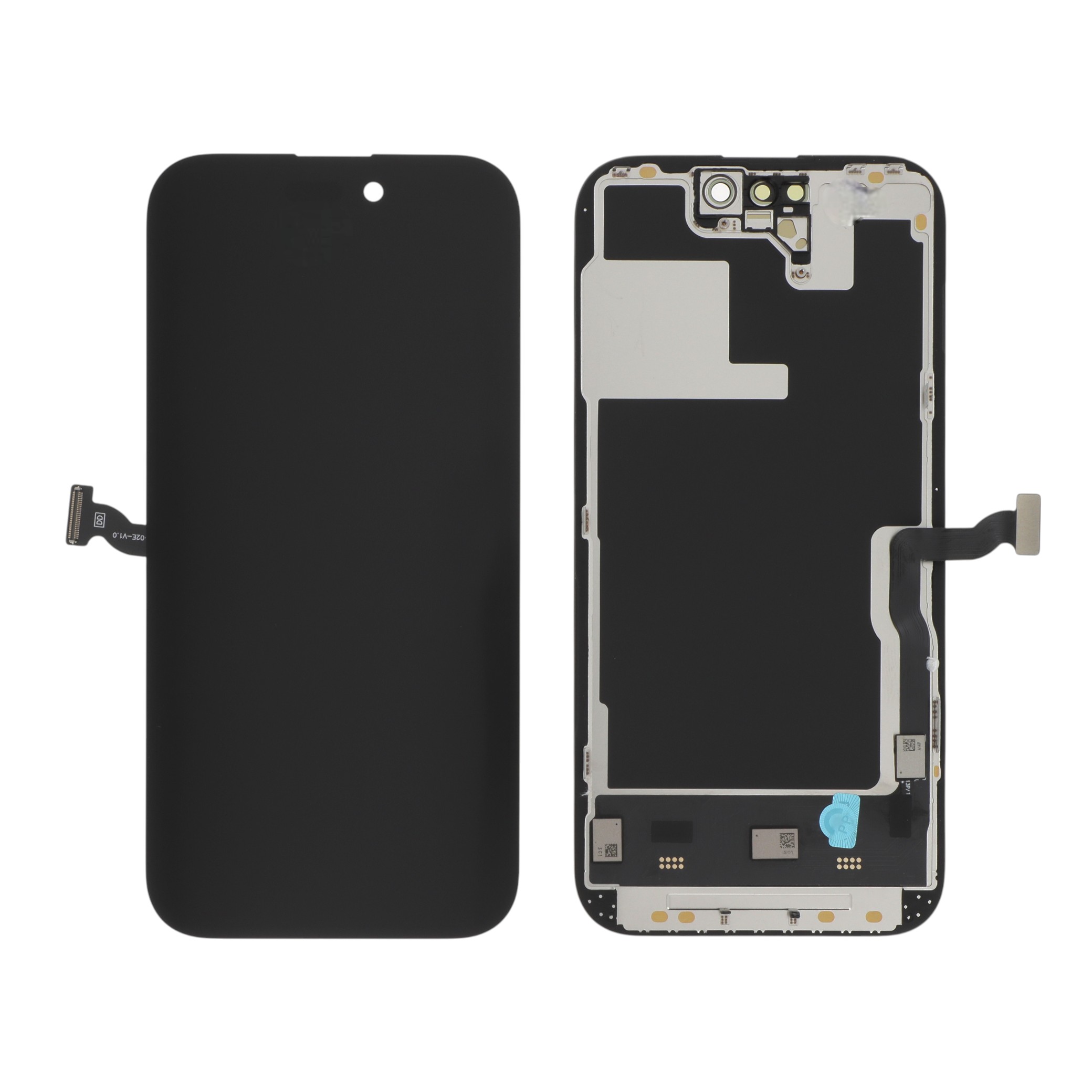 Display complet Soft OLED PRIME pentru iPhone 14 Pro, vedere față și spate
