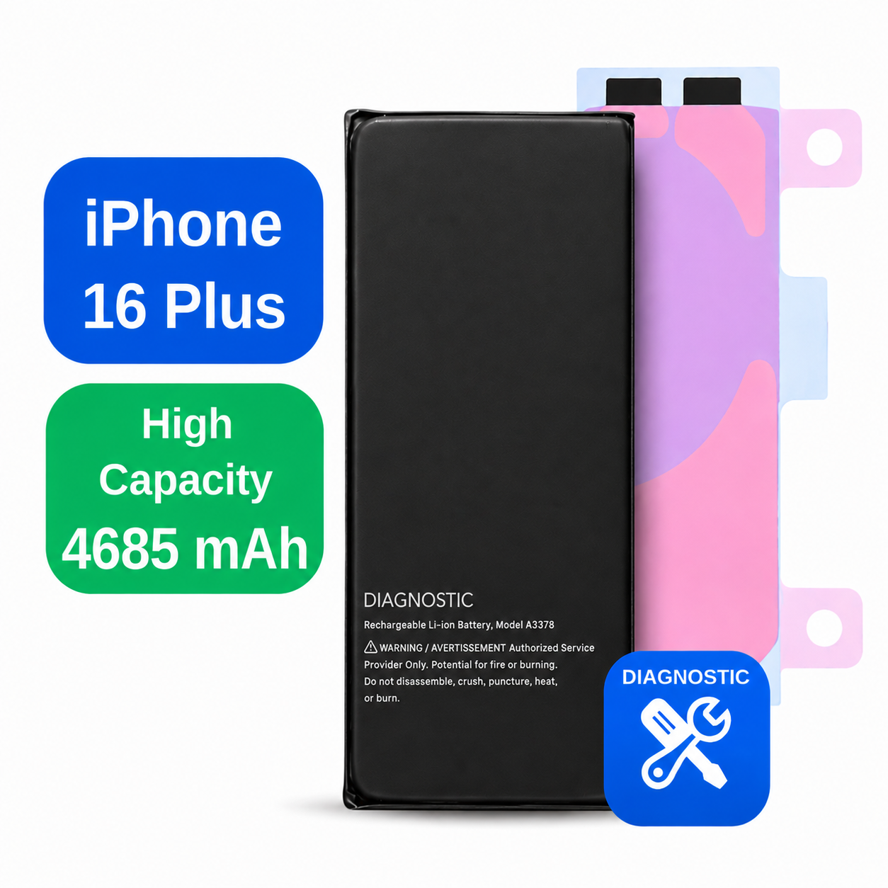 Baterie iPhone 16 Plus High Capacity Diagnostic (diagnoza)