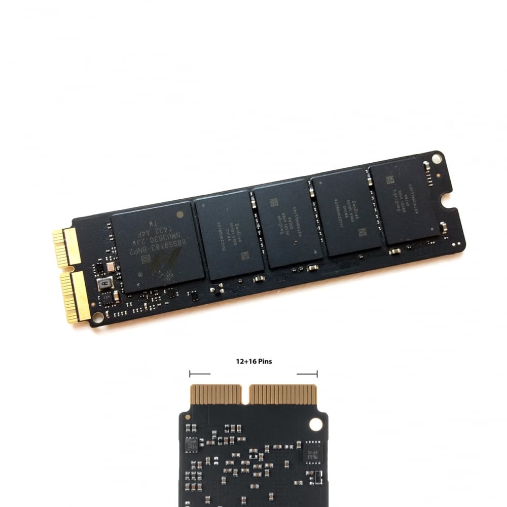 SSD (2015-2017) pentru MacBook Pro A1502 A1398 (Late 2013 - 2015), MacBook Air A1465 A1466 (2013 - 2017) - 512 GB