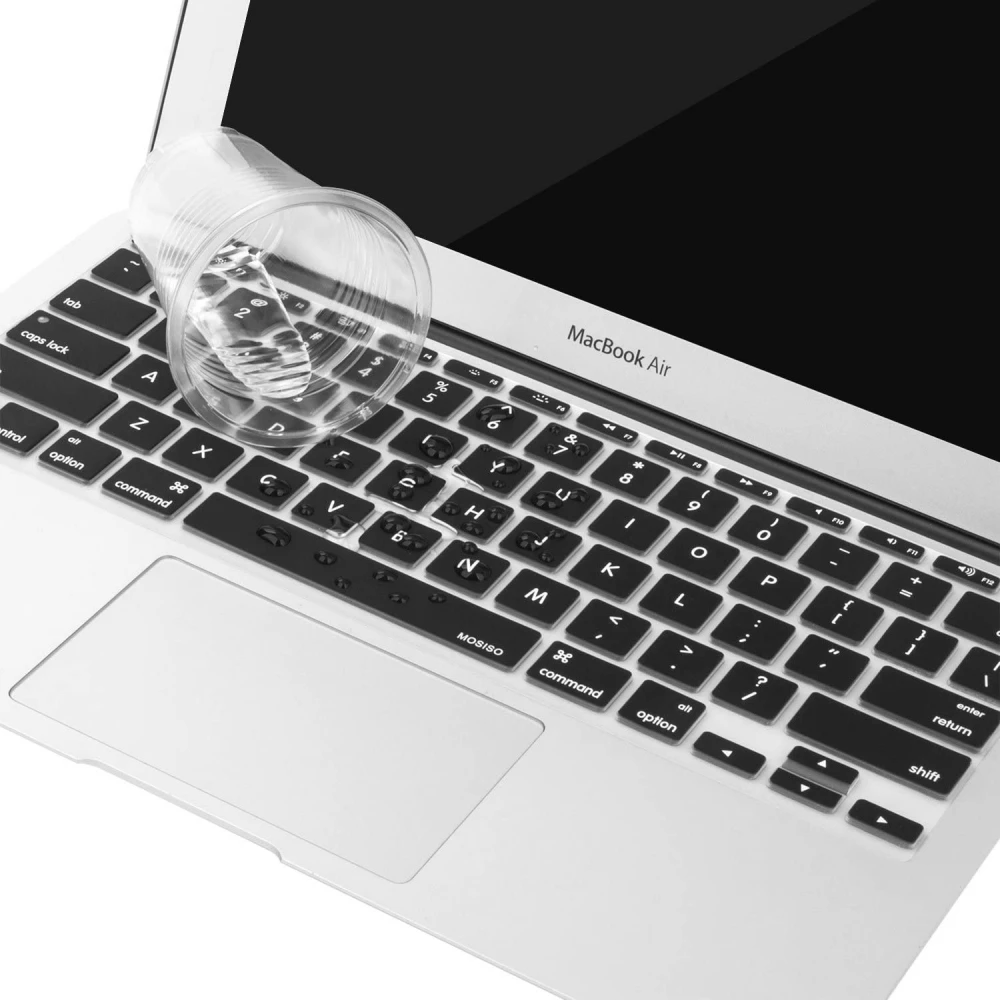 Folie de protectie pentru tastatura MacBook Air A1370 A1465, Transparenta, Layout US