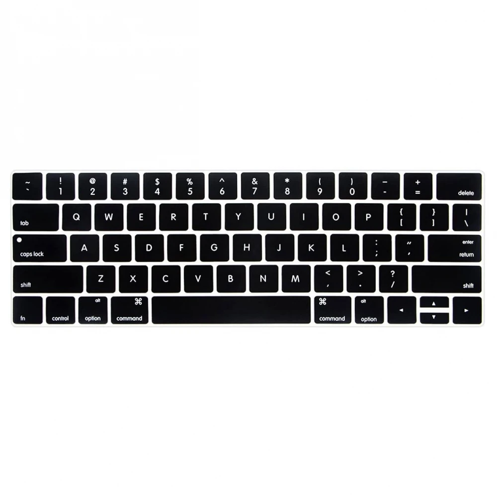 Folie de protectie pentru tastatura MacBook Pro A1706 A1707 A1989 A1990 A2159 2016-2019, Negru, Layout US