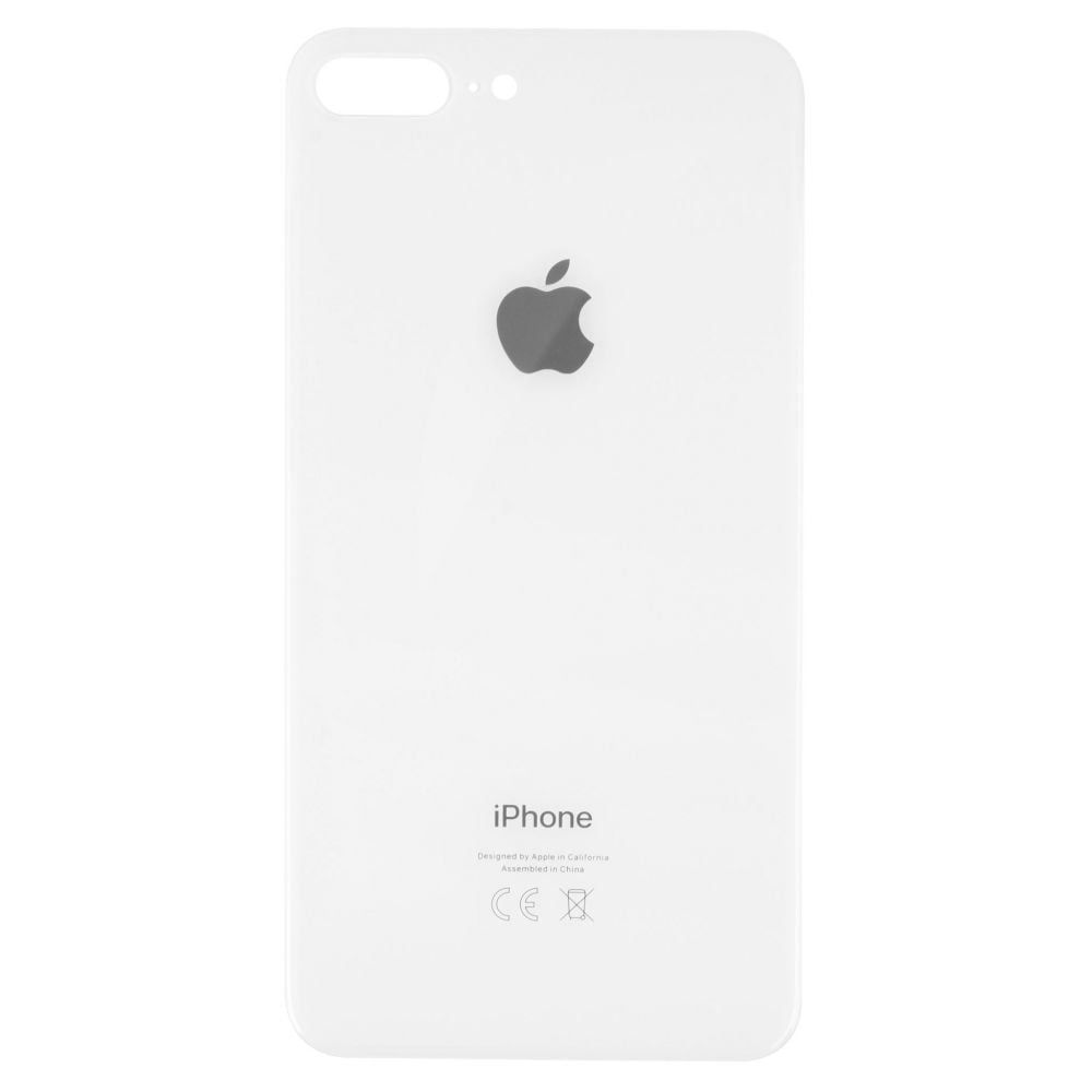 Sticla spate iPhone 8 Plus Alb Big Hole