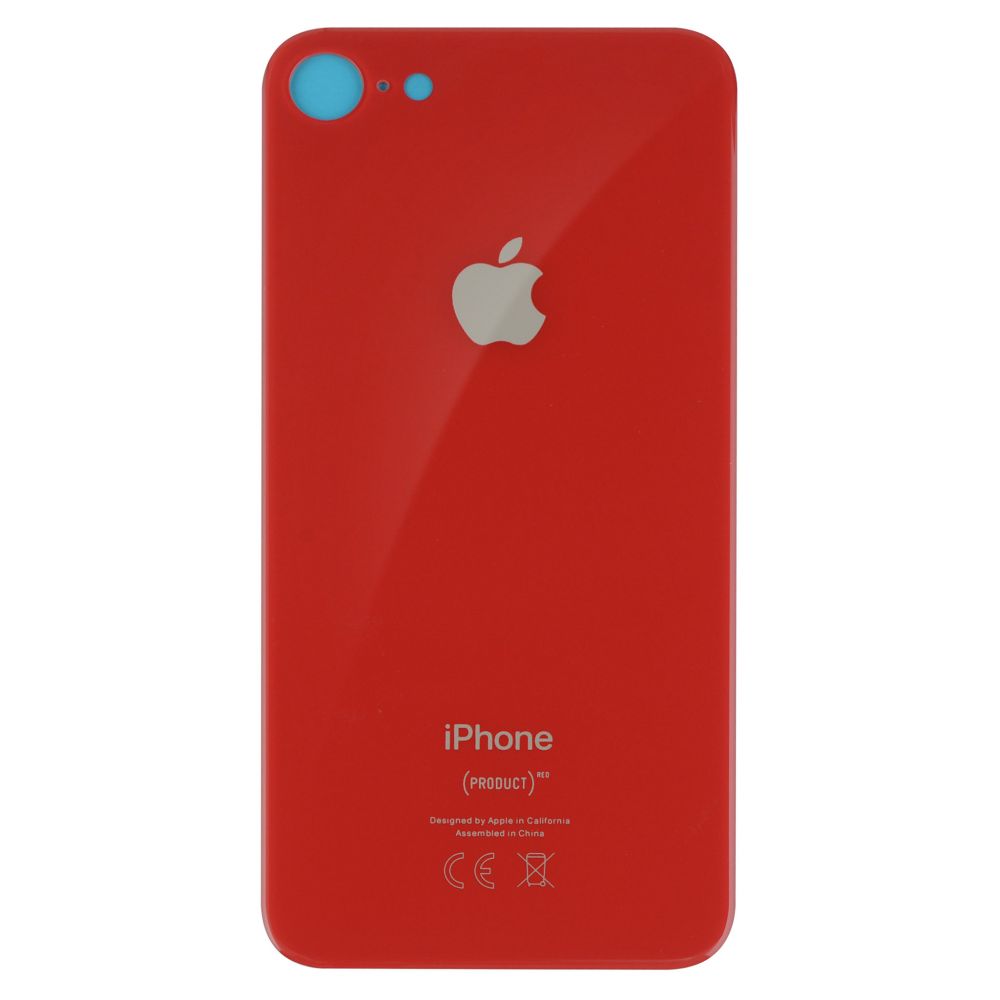 Sticla spate iPhone 8 Rosu Big Hole
