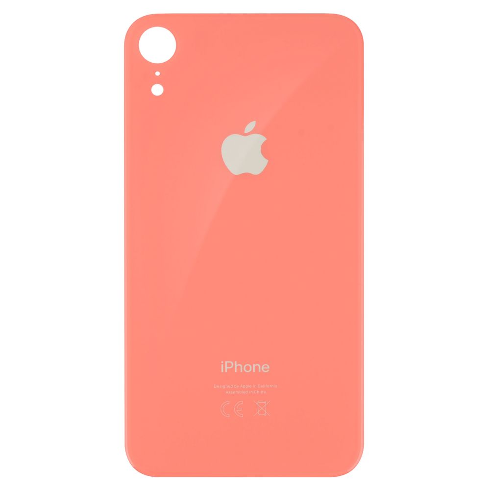 Sticla spate iPhone XR Orange Big Hole
