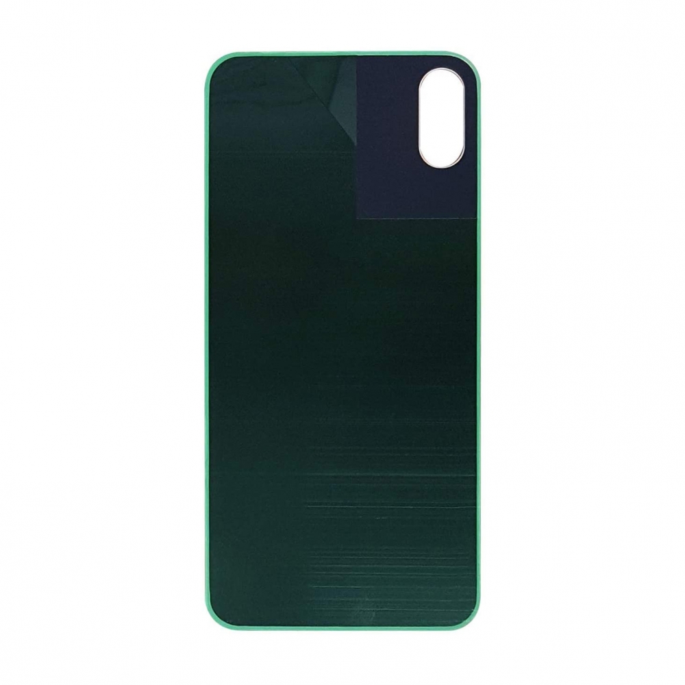 Sticla spate compatibila Apple iPhone XS Max Gold Big Hole