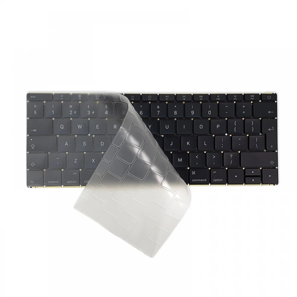 Folie de protectie pentru tastatura MacBook A1534, A1708, Transparenta, Layout UK