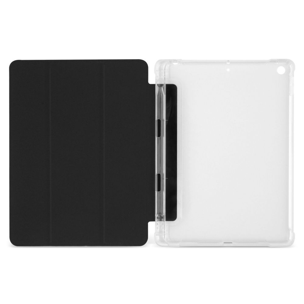Husa Flip magnetica cu suport Stylus Stylus iPad 7 / 8 10.2 inch 2019 / 2020 - Negru
