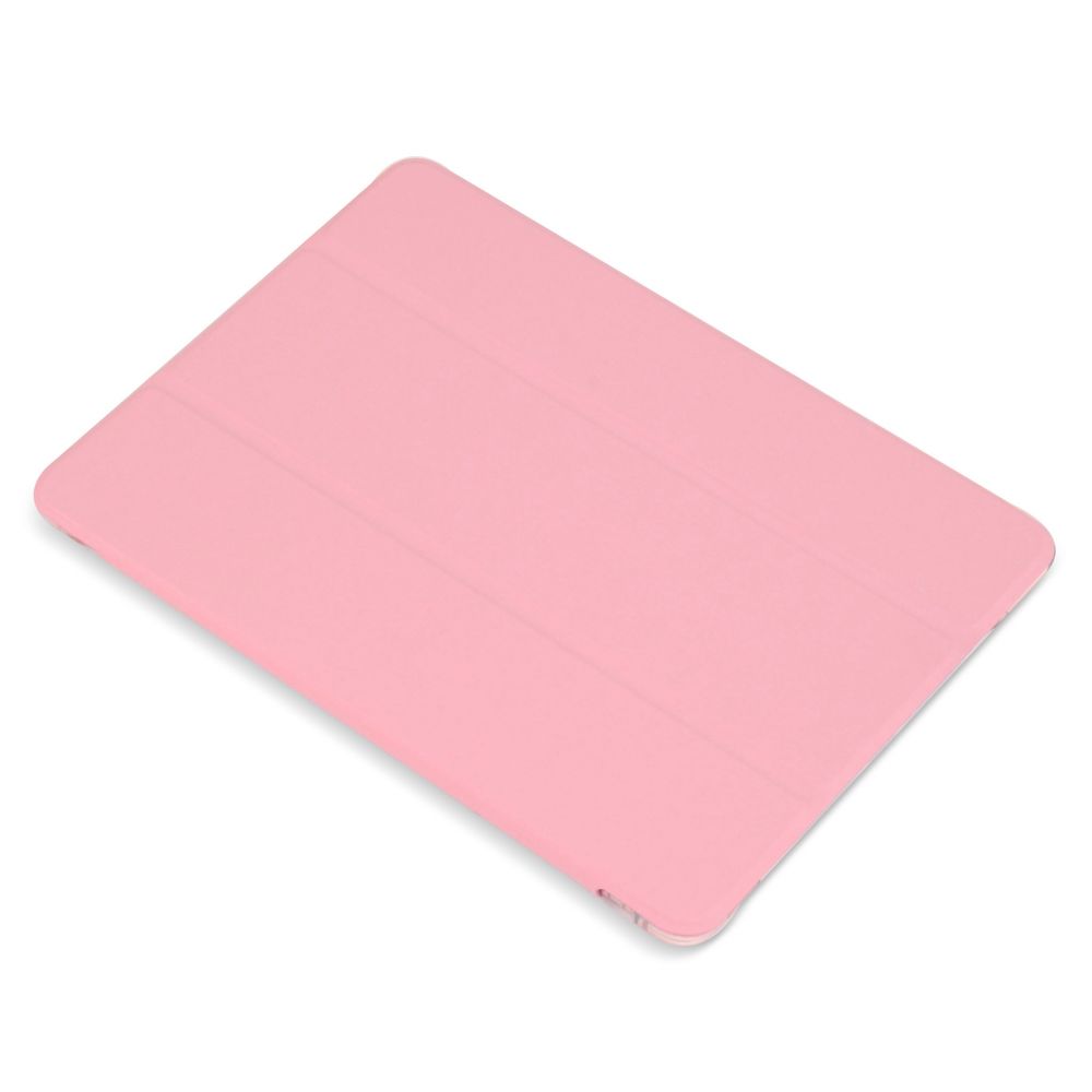 Husă magnetică cu spate transparent, colțuri întărite și suport Stylus iPad 7 / 8 10.2 inch Roz