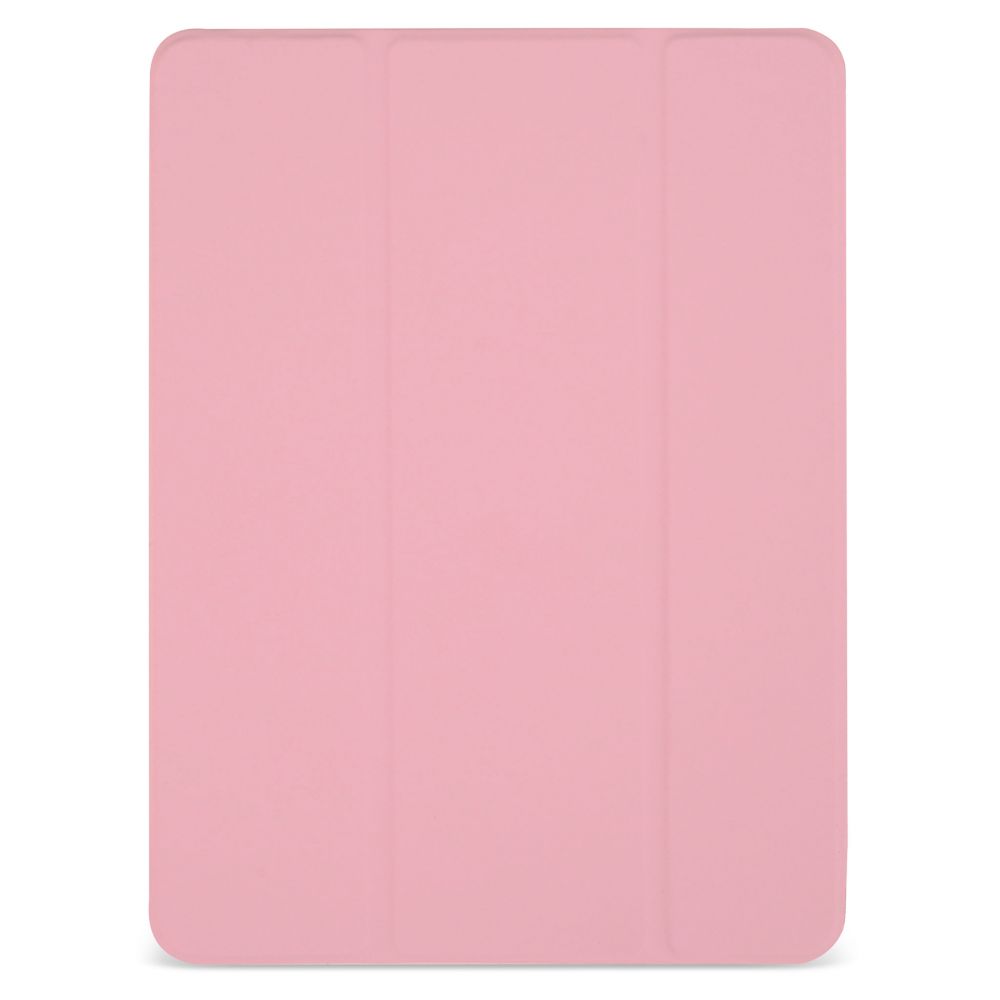 Husă magnetică cu spate transparent, colțuri întărite și suport Stylus iPad 7 / 8 10.2 inch Roz