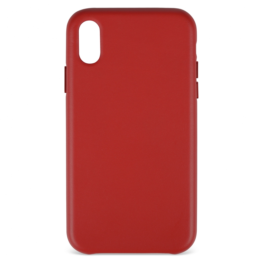 Husă din piele naturală Apple iPhone XR - Roșu
