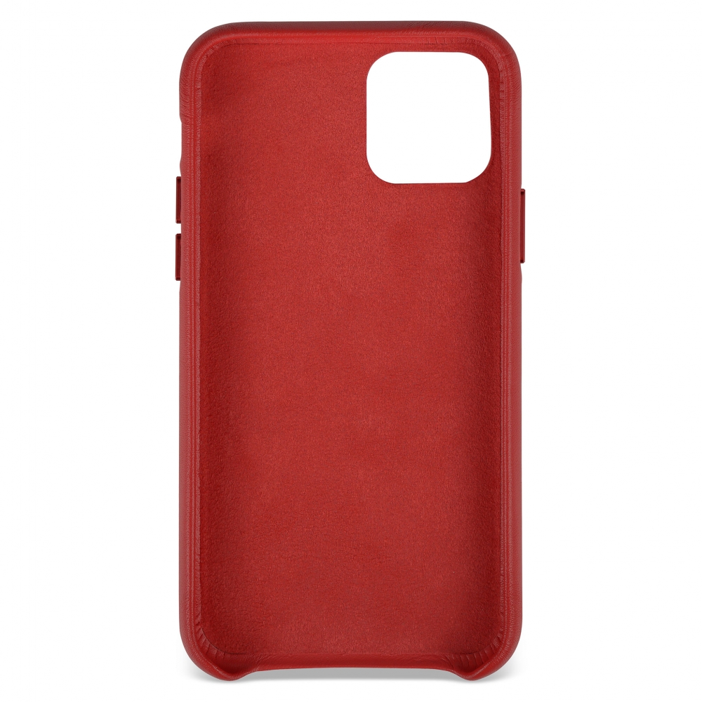 Husă protecție piele compatibilă cu iPhone 11 Pro Roșu
