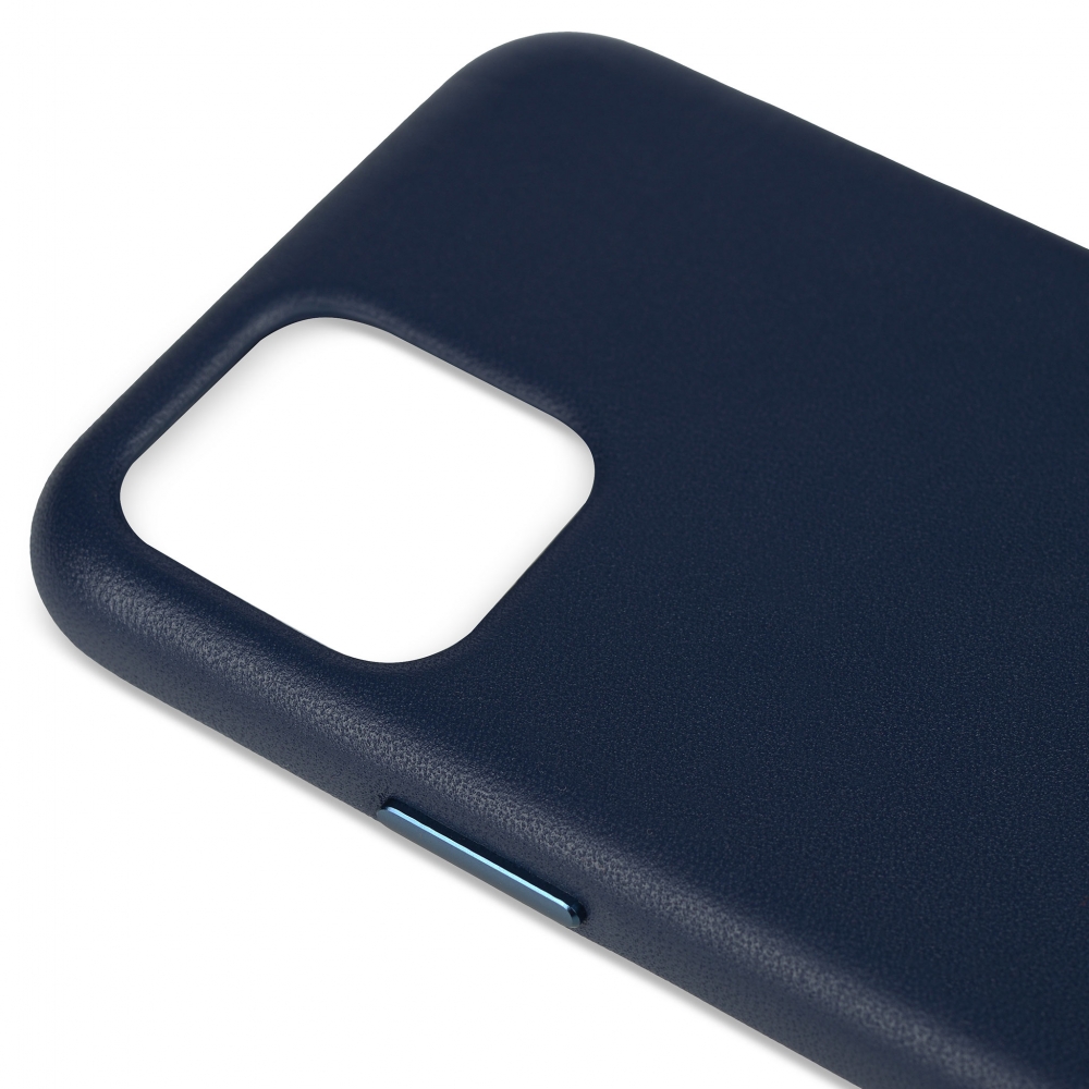 Husă din piele naturală Apple iPhone 11 Pro Midnight Blue