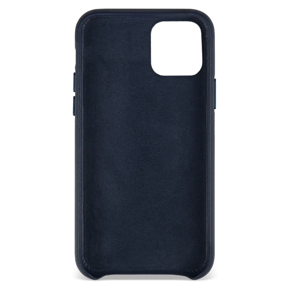 Husă din piele naturală Apple iPhone 11 Pro Midnight Blue