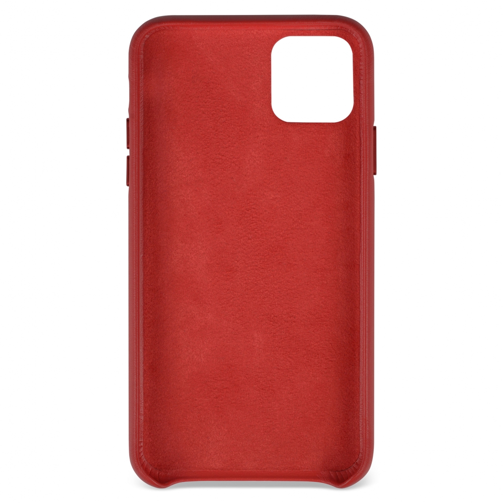 Husă protecție piele iPhone 11 Pro Max Roșu