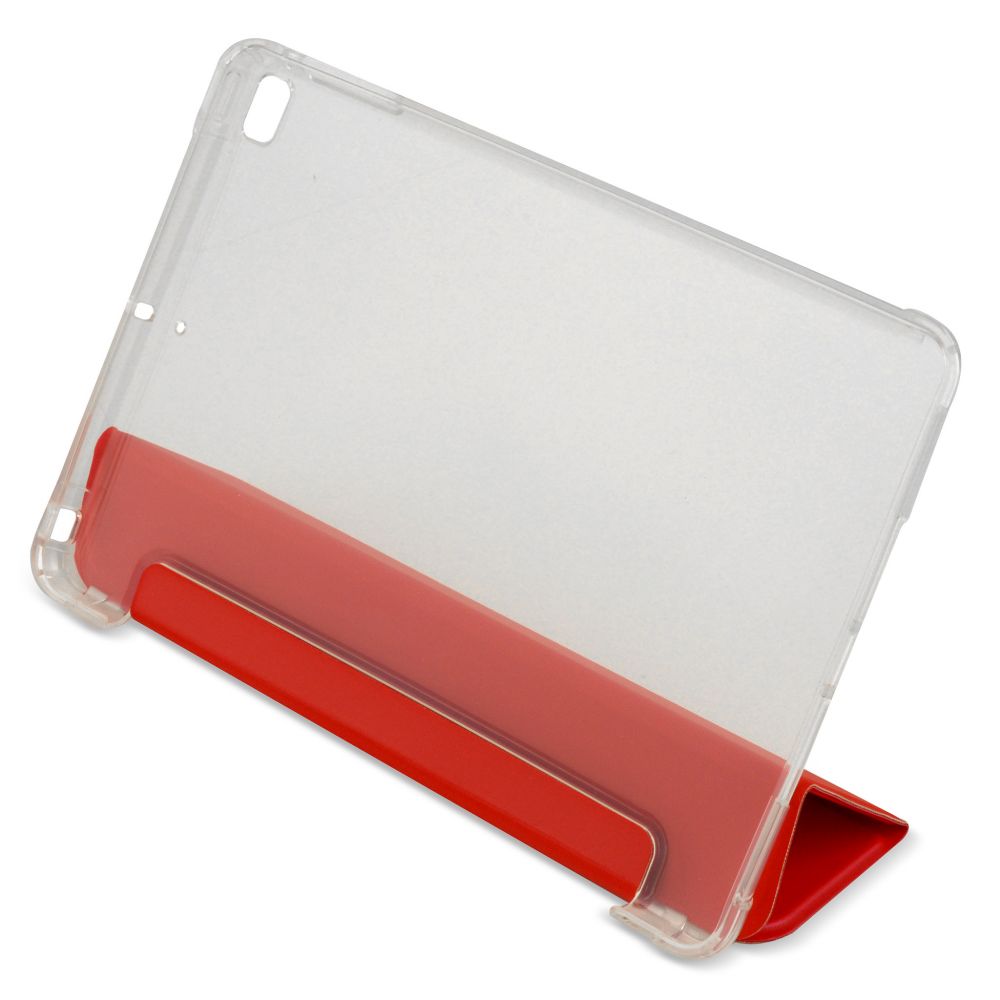 Husă magnetică cu spate transparent și colțuri întărite iPad Mini 4 / 5 7.9 inch - Roșu