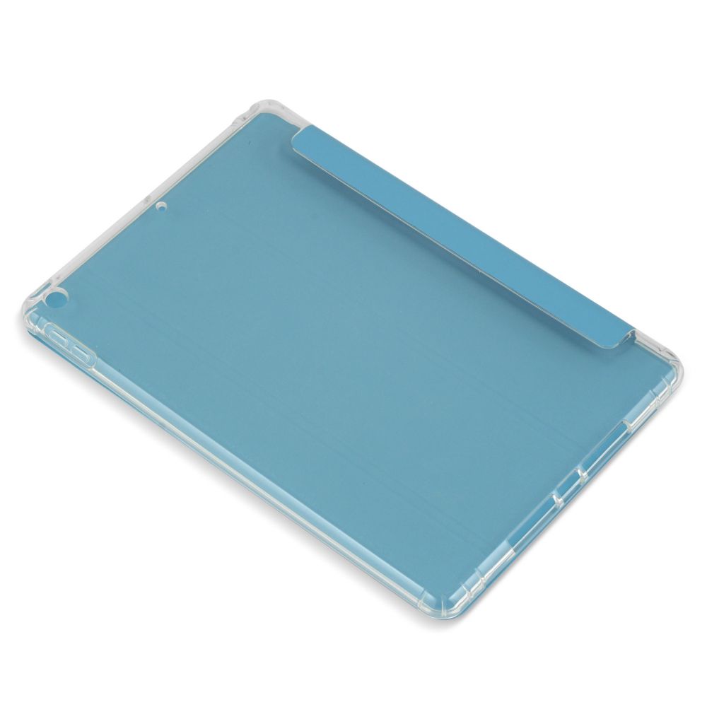 Husă magnetică cu spate transparent și colțuri întărite iPad 7 / 8 10.2 inch, Sky Blue