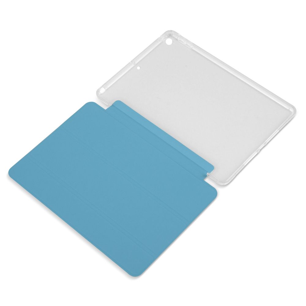Husă magnetică cu spate transparent și colțuri întărite iPad 7 / 8 10.2 inch, Sky Blue