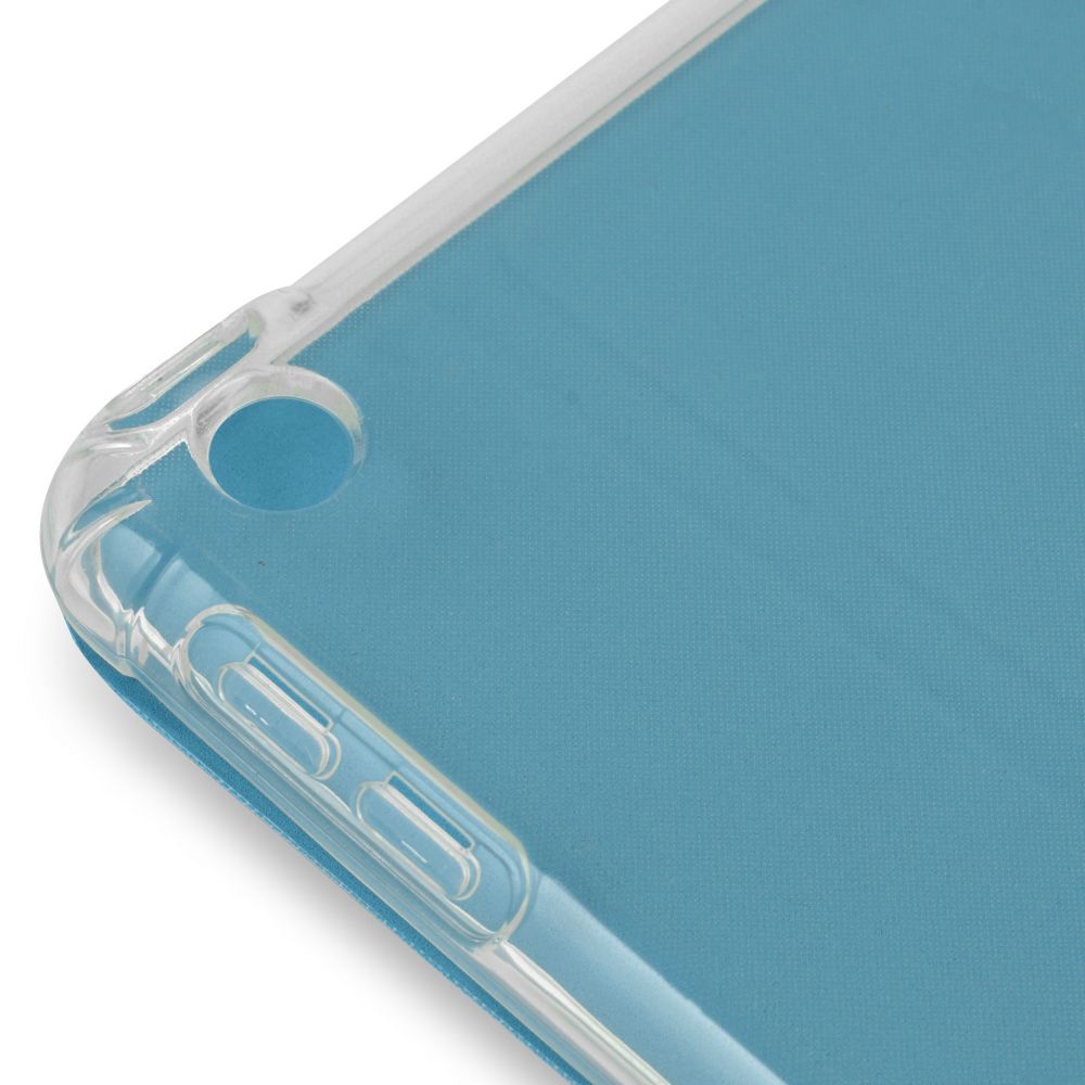 Husă magnetică cu spate transparent și colțuri întărite iPad 7 / 8 10.2 inch, Sky Blue