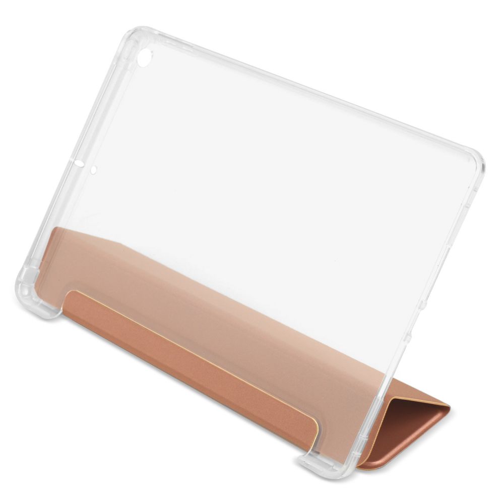 Husă magnetică cu spate transparent și colțuri întărite iPad 7 / 8 10.2 inch - Rose Gold