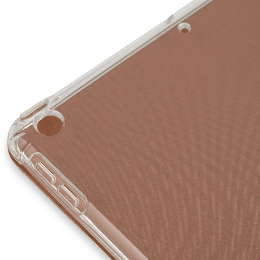 Husă magnetică cu spate transparent și colțuri întărite iPad 7 / 8 10.2 inch - Rose Gold
