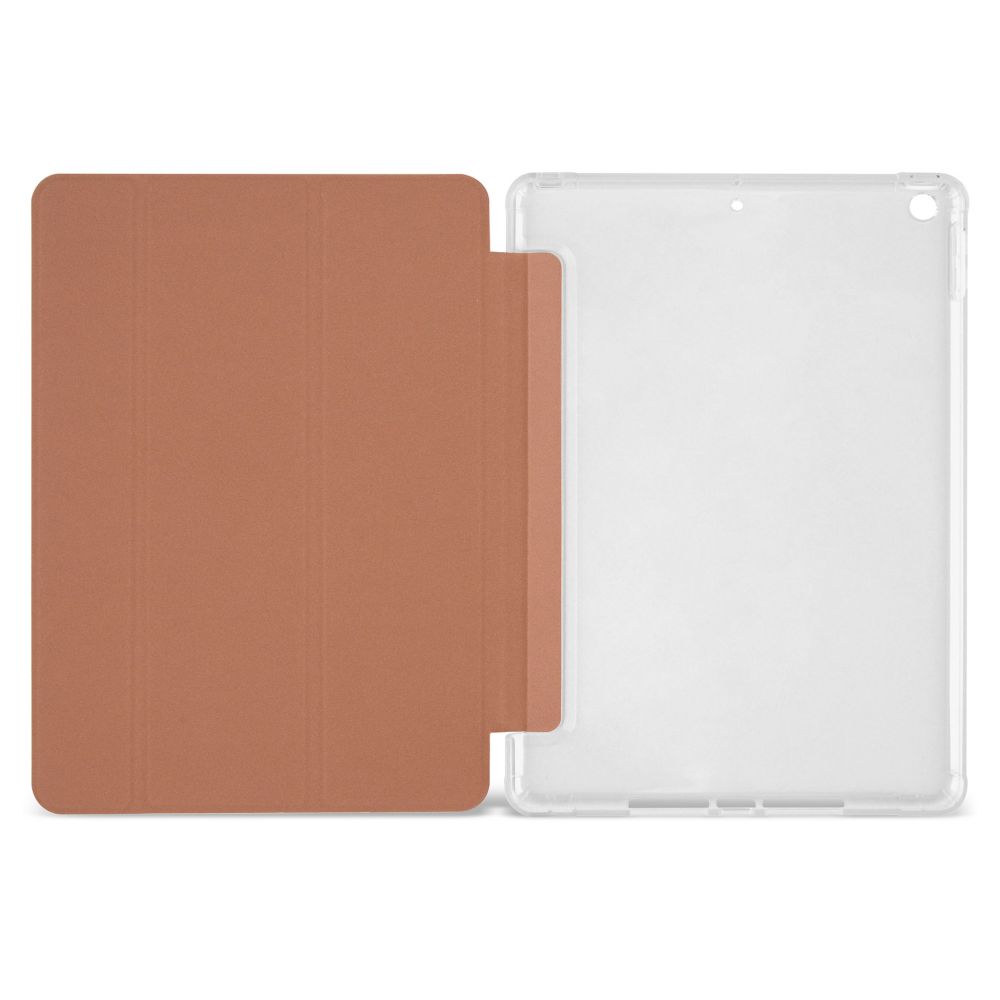 Husă magnetică cu spate transparent și colțuri întărite iPad 7 / 8 10.2 inch - Rose Gold