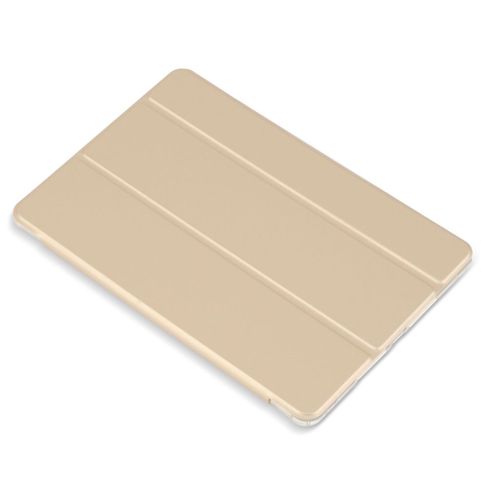 Husă magnetică cu spate transparent și colțuri întărite iPad 7 / 8 10.2 inch, Auriu