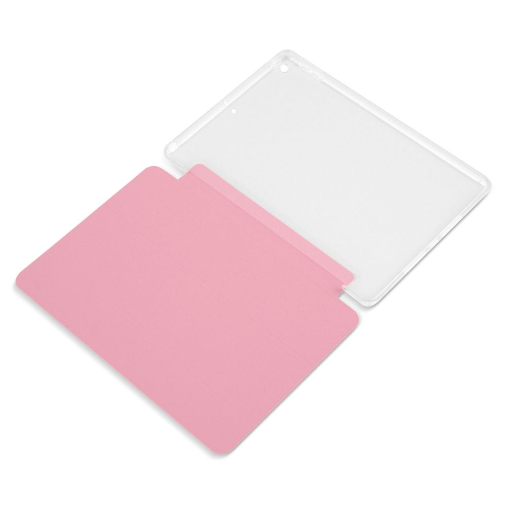Husă magnetică cu spate transparent și colțuri întărite iPad 7 / 8 10.2 inch Roz