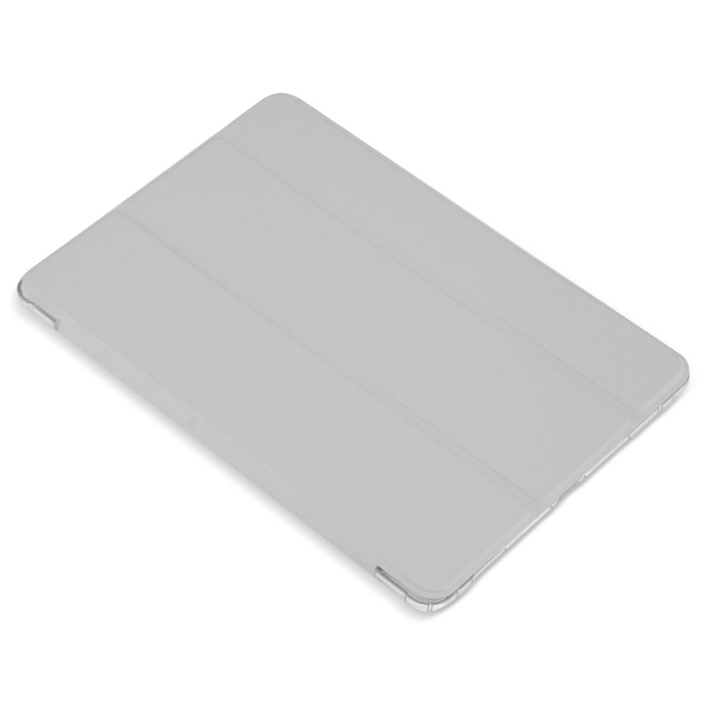 Husă magnetică cu spate transparent și colțuri întărite iPad 7 / 8 10.2 inch, Gri deschis