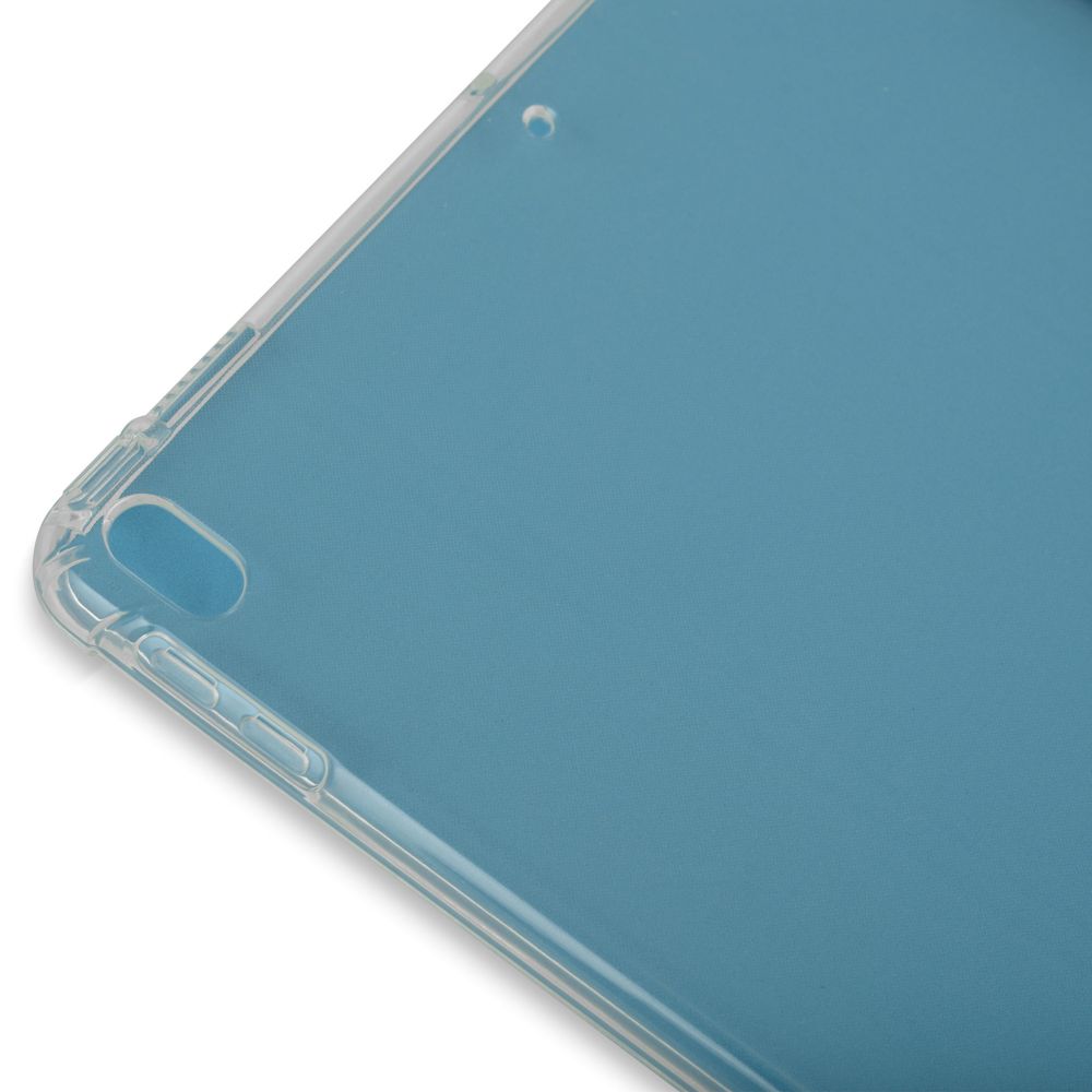 Husă magnetică cu spate transparent și colțuri întărite iPad Air 3 / iPad Pro 10.5, Sky Blue