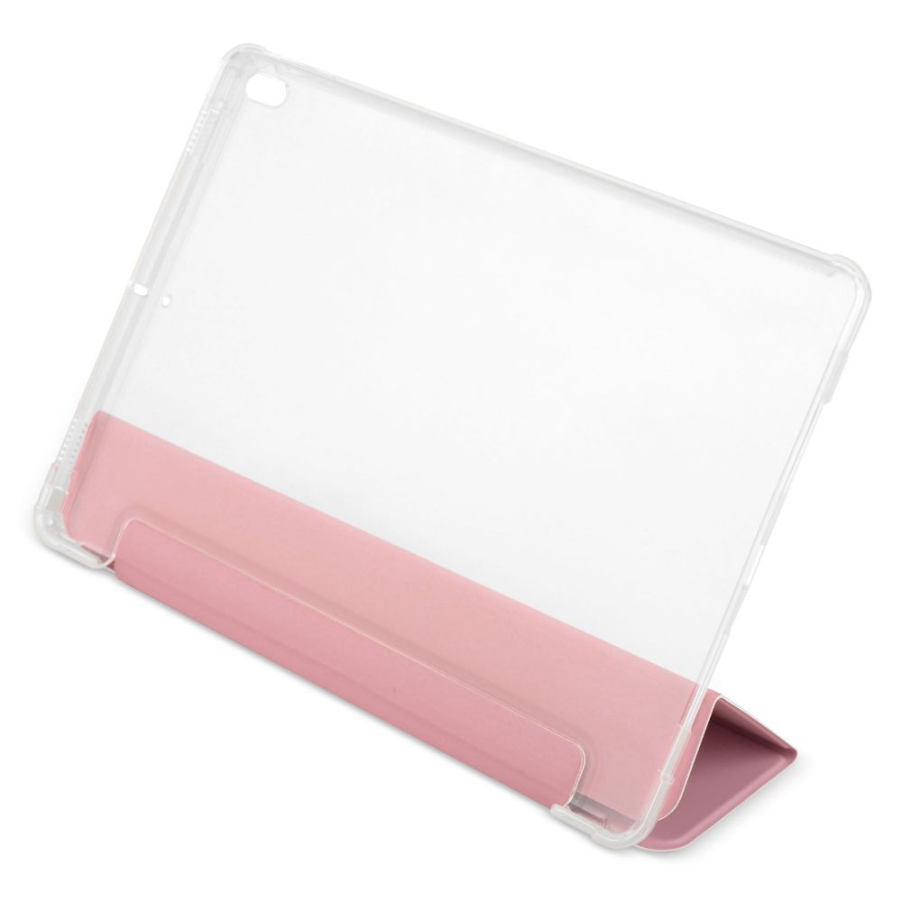 Husă magnetică cu spate transparent și colțuri întărite iPad Air 3 / iPad Pro 10.5, Roz