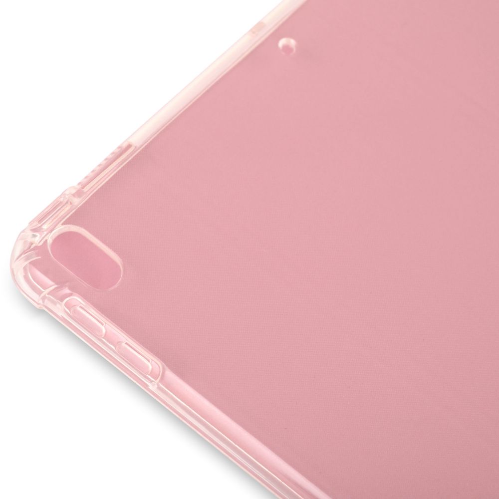 Husă magnetică cu spate transparent și colțuri întărite iPad Air 3 / iPad Pro 10.5, Roz