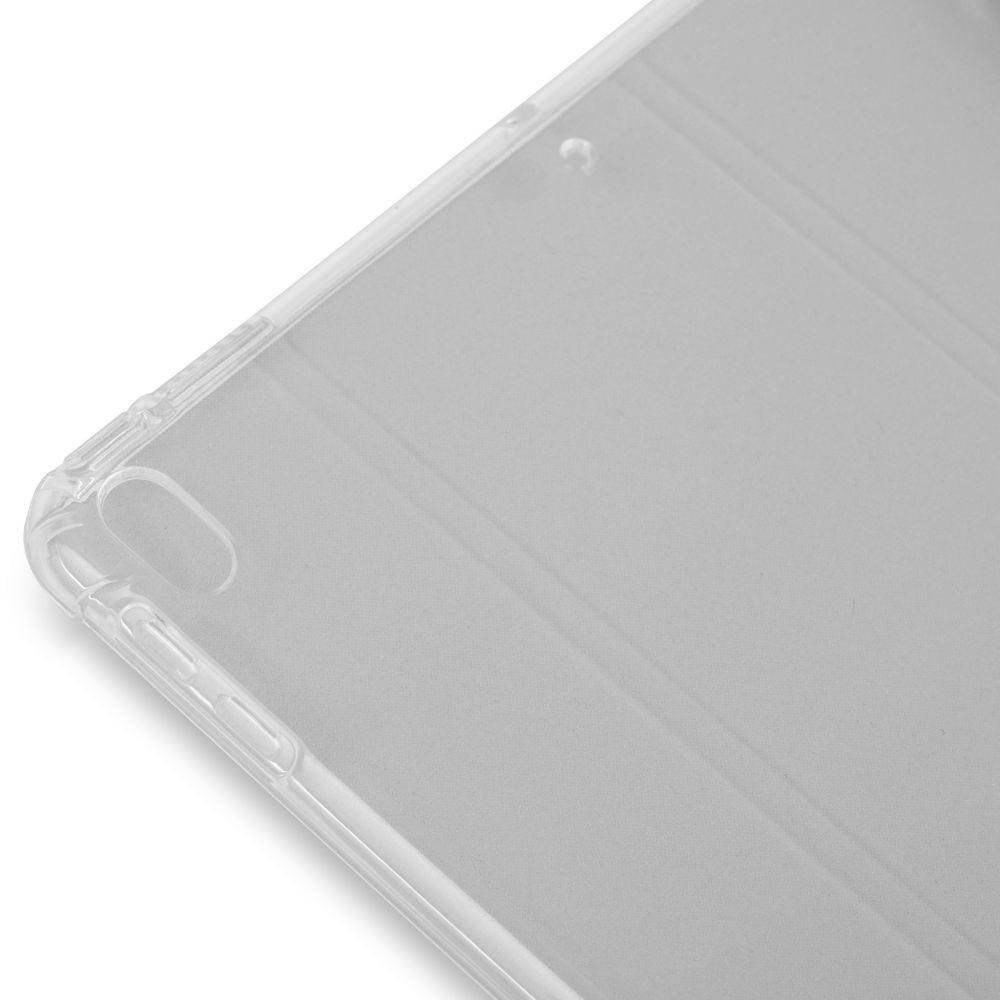 Husă magnetică cu spate transparent și colțuri întărite iPad Air 3 / iPad Pro 10.5, Gri deschis