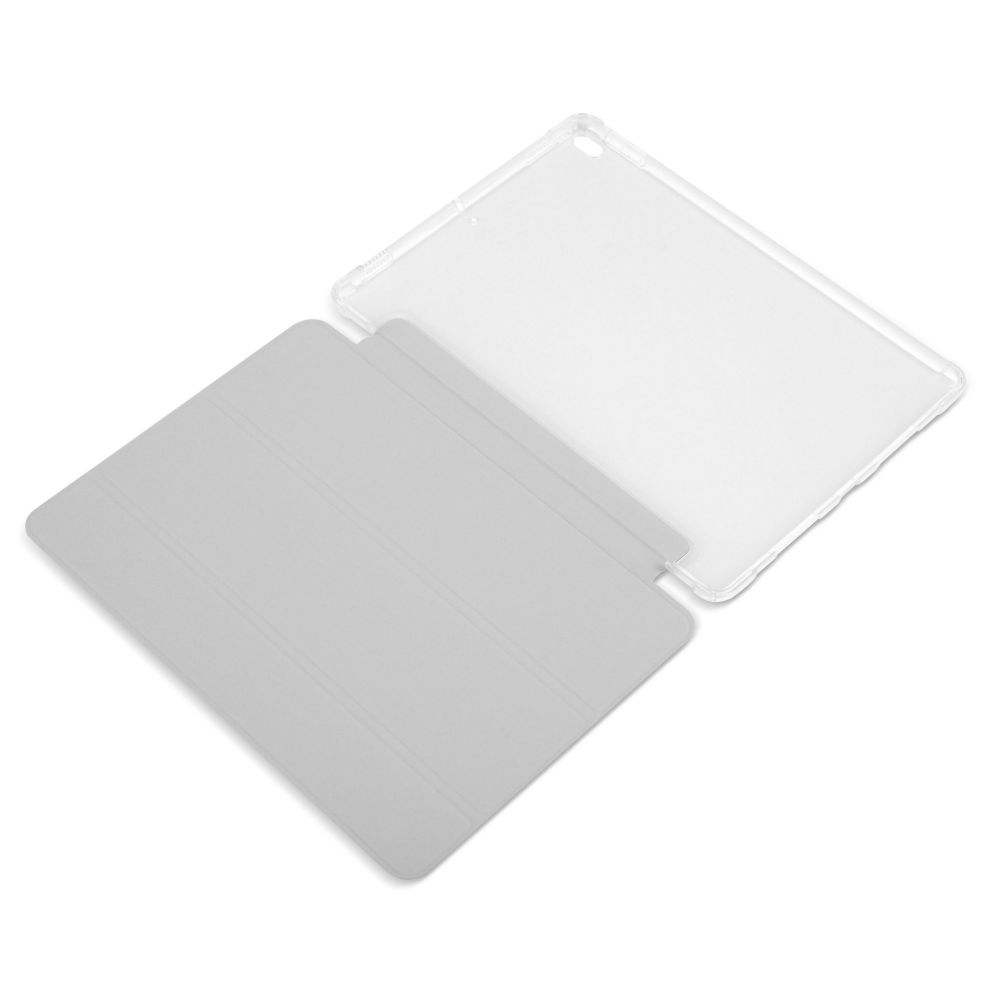 Husă magnetică cu spate transparent și colțuri întărite iPad Air 3 / iPad Pro 10.5, Gri deschis