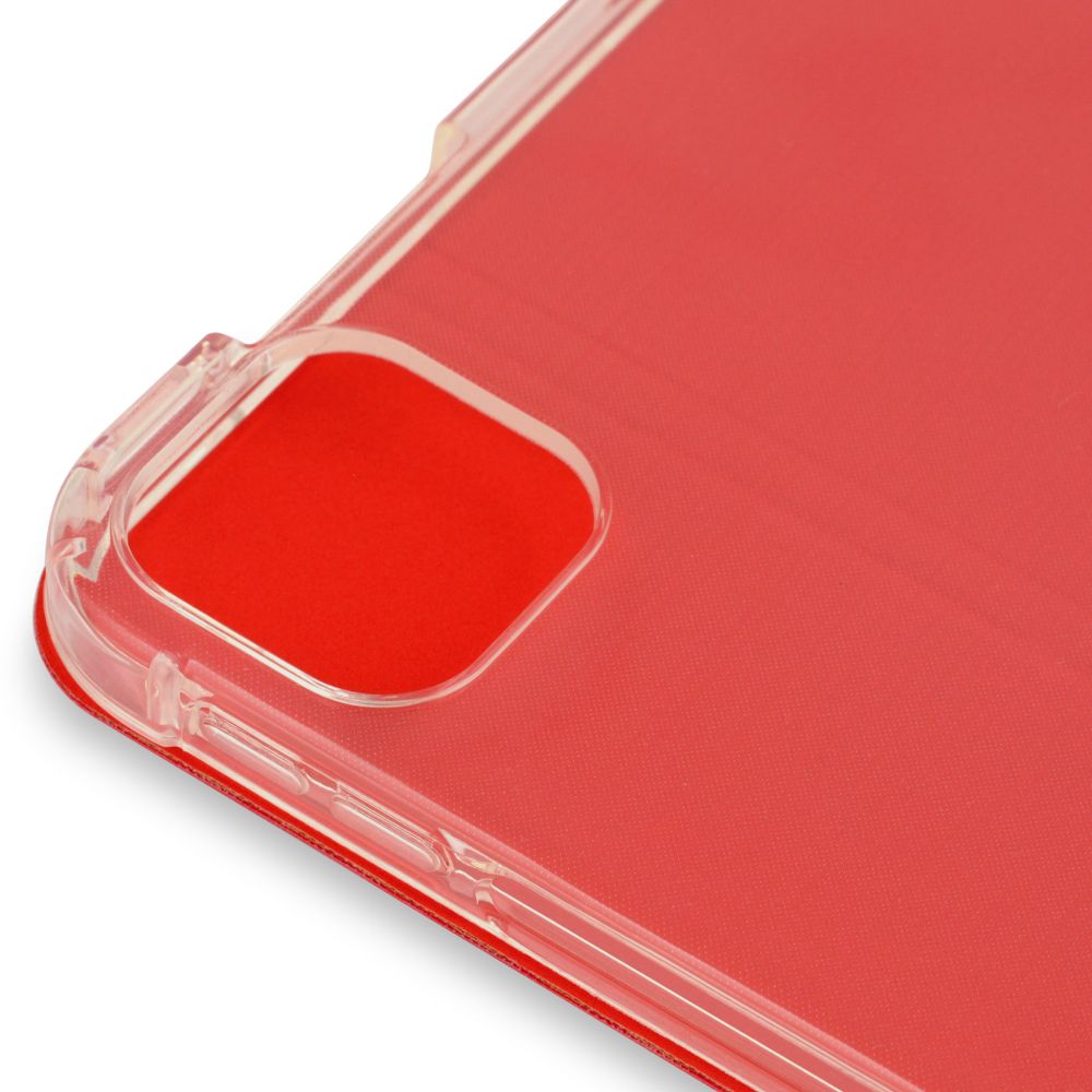 Husă magnetică cu spate transparent și colțuri întărite iPad Pro 11 inch 2018 / 2020 - Roșu
