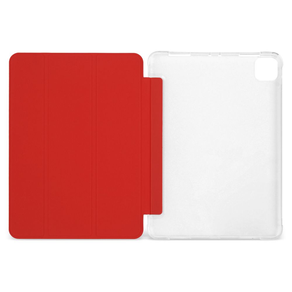Husă magnetică cu spate transparent și colțuri întărite iPad Pro 11 inch 2018 / 2020 - Roșu