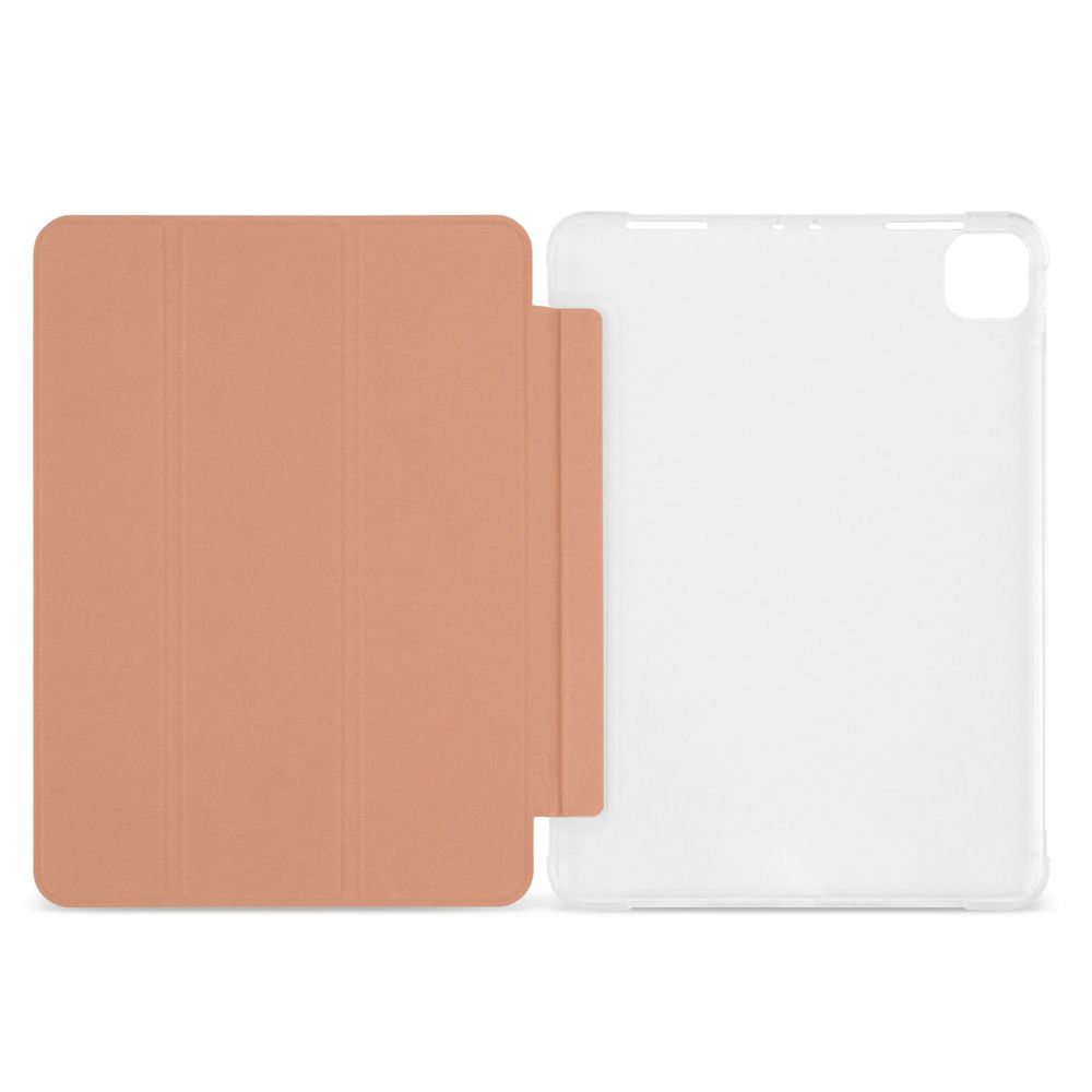 Husă magnetică cu spate transparent și colțuri întărite iPad Pro 11 (2018/2020) - Rose Gold