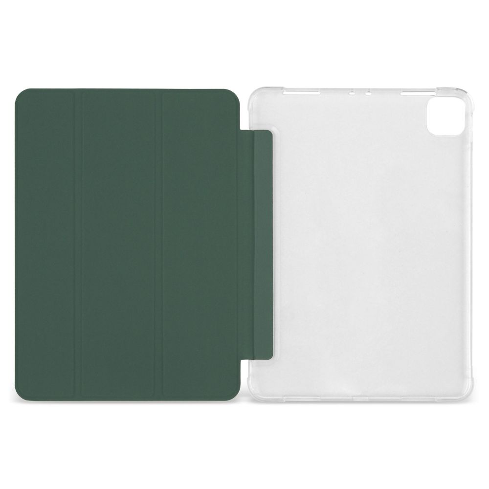 Husă magnetică cu spate transparent și colțuri întărite iPad Pro 11 inch (2018/2020) - Dark Green