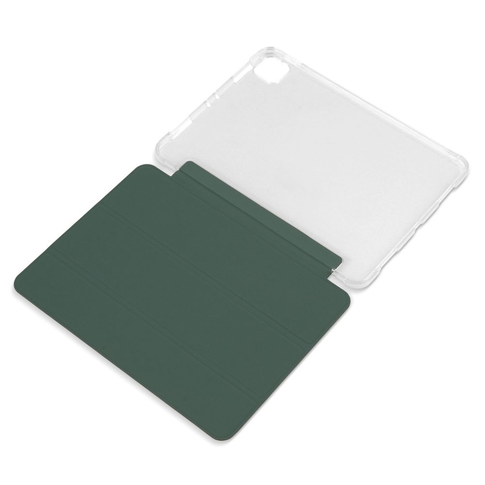 Husă magnetică cu spate transparent și colțuri întărite iPad Pro 11 inch (2018/2020) - Dark Green