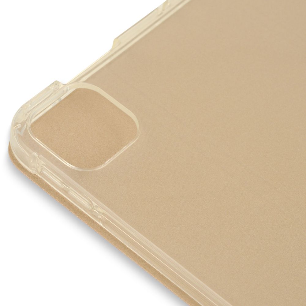 Husă magnetică cu spate transparent și colțuri întărite iPad Pro 11 inch (2018, 2020) - Auriu