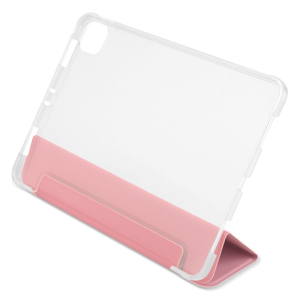 Husă magnetică cu spate transparent și colțuri întărite iPad Pro 11 inch (2018, 2020) Roz