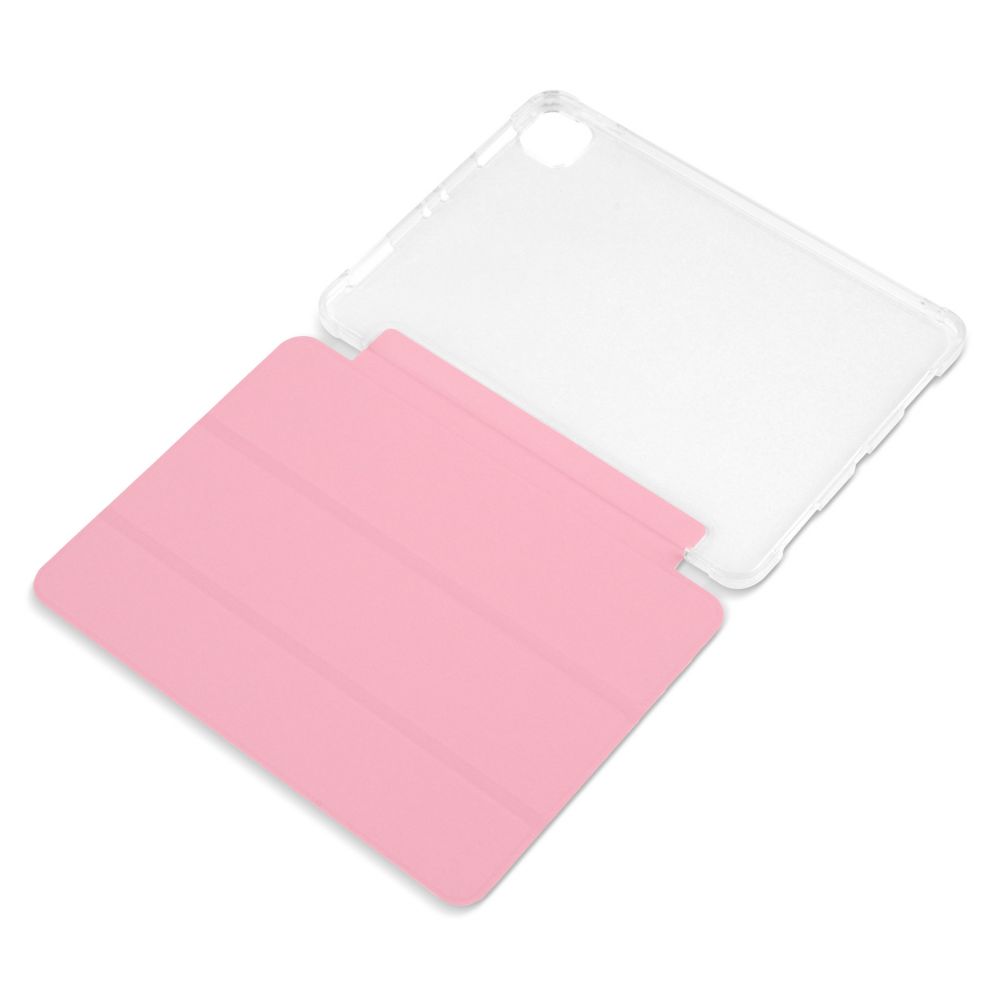 Husă magnetică cu spate transparent și colțuri întărite iPad Pro 11 inch (2018, 2020) Roz