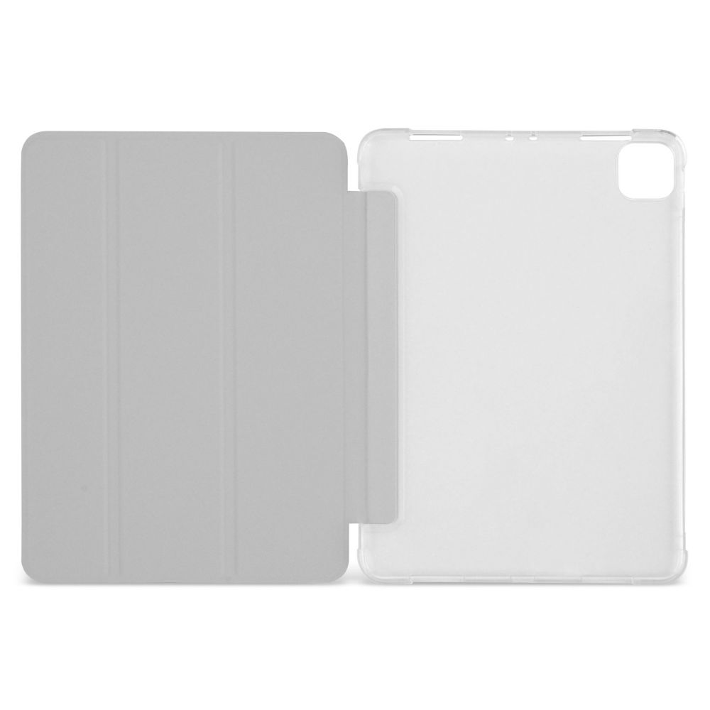 Husă magnetică cu spate transparent și colțuri întărite iPad Pro 11 inch (2018, 2020) - Gri deschis