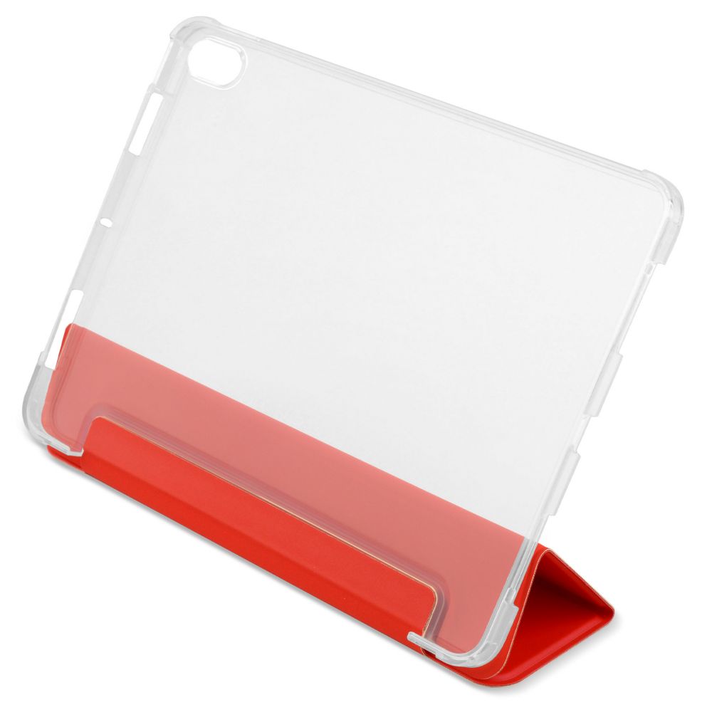 Husă magnetică cu spate transparent și colțuri întărite iPad Air 4 10.9 inch - Roșu